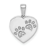 Load image into Gallery viewer, 14K White Gold Diamond Pendant 1/20-Carat
