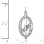 Load image into Gallery viewer, 14K White Gold .032-Carat Diamond Accent Bird in Cage Pendant
