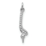Load image into Gallery viewer, 14K White Gold .038-Carat Diamond Accent Pendant
