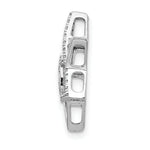 Load image into Gallery viewer, 14K White Gold 1/10-Carat Diamond Star of David with Chai Chain Slide
