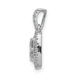 Load image into Gallery viewer, 14K White Gold 1-Carat Diamond Square Cluster Pendant
