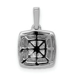 Load image into Gallery viewer, 14K White Gold 1-Carat Diamond Square Cluster Pendant
