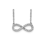 Load image into Gallery viewer, 14K Yellow Gold Polished Diamond Infinity Symbol Necklace
