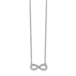 Load image into Gallery viewer, 14K Yellow Gold Polished Diamond Infinity Symbol Necklace
