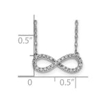 Load image into Gallery viewer, 14K Yellow Gold Polished Diamond Infinity Symbol Necklace
