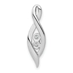 Load image into Gallery viewer, 14K White Gold .04-Carat Diamond Accent Slide Pendant
