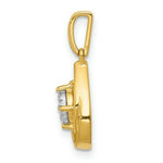 Load image into Gallery viewer, 14K Yellow Gold Polished Diamond Teardrop Pendant 1/15-Carat
