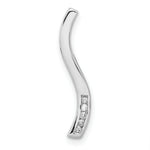 Load image into Gallery viewer, 14K White Gold Diamond Chain Slide Pendant 1/20-Carat
