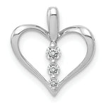 Load image into Gallery viewer, 14K White Gold Diamond Pendant 1/10-Carat
