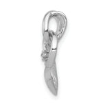 Load image into Gallery viewer, 14K White Gold 2-Diamond Accent Open Heart
