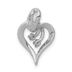 Load image into Gallery viewer, 14K White Gold 2-Diamond Accent Open Heart
