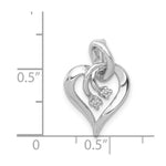 Load image into Gallery viewer, 14K White Gold 2-Diamond Accent Open Heart
