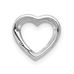 Load image into Gallery viewer, 14K White Gold .01-Carat Diamond Accent Heart Slide Pendant
