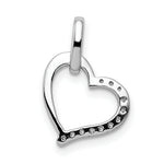 Load image into Gallery viewer, 14K White Gold Diamond Heart Pendant 1/12-Carat
