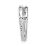 Load image into Gallery viewer, 14K White Gold Diamond Heart Chain Slide Pendant 1/20-Carat
