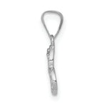Load image into Gallery viewer, 14K White Gold .01-Carat Diamond Accent Heart Pendant
