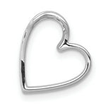 Load image into Gallery viewer, 14K White Gold SI3/I1 Diamond Vintage Heart Chain Slide 1/10-Carat
