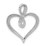 Load image into Gallery viewer, 14K White Gold Diamond Heart Pendant 1/20-Carat

