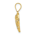 Load image into Gallery viewer, 14K Yellow Gold Diamond Accent Heart Pendant
