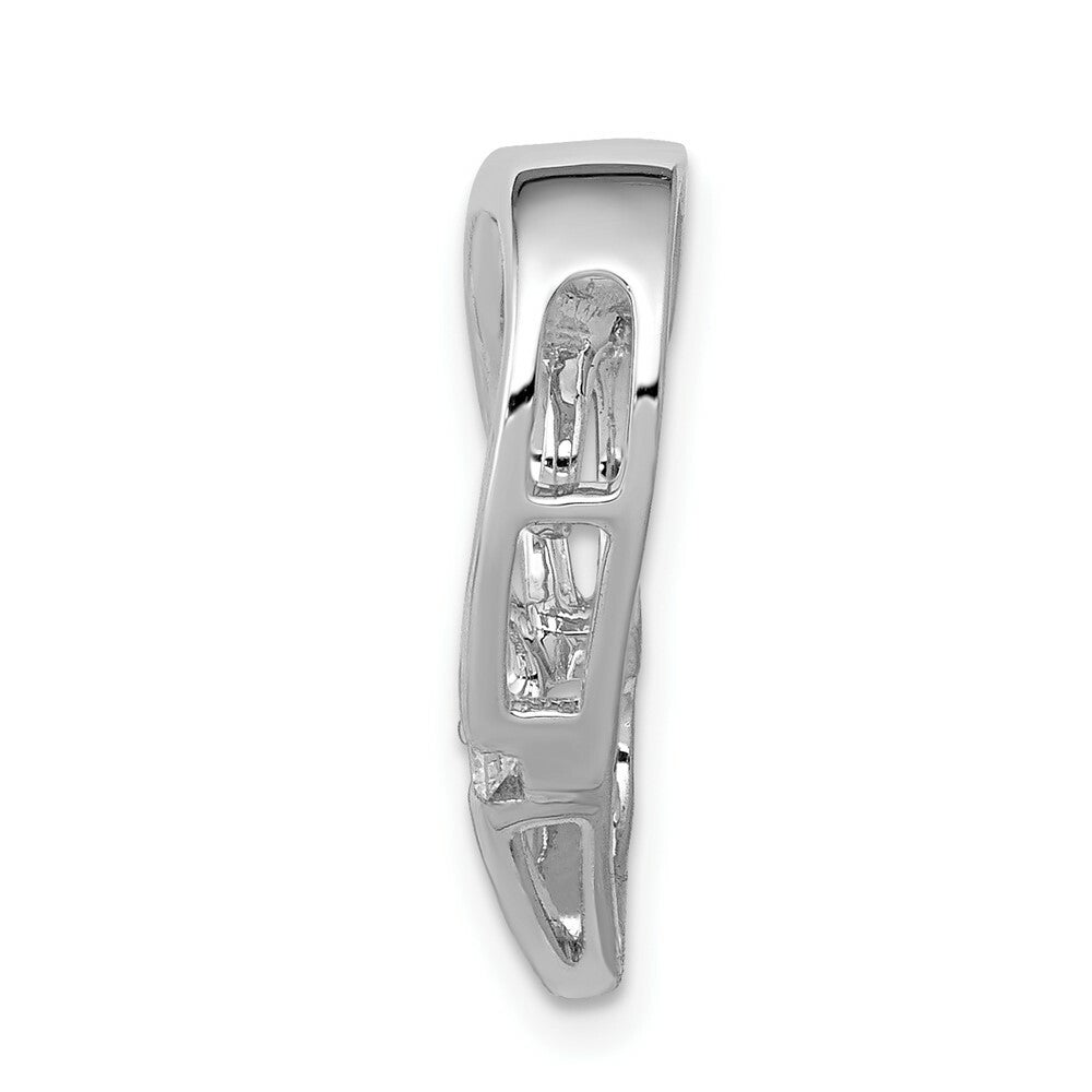 14K White Gold .035-Carat Diamond Accent Pendant
