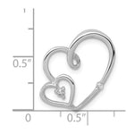 Load image into Gallery viewer, 14K White Gold .035-Carat Diamond Accent Pendant
