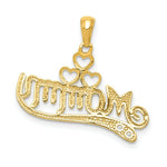 Load image into Gallery viewer, 14K Yellow Gold Polished .02-Carat Diamond Accent Accent Mommy Pendant
