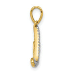 Load image into Gallery viewer, 14K Yellow Gold .015-Carat Diamond Accent Love Pendant
