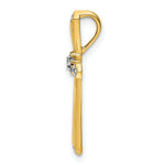 Load image into Gallery viewer, 14K Yellow Gold Diamond Accent Cross Pendant 1/20-Carat
