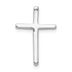 Load image into Gallery viewer, 14K White Gold .027-Carat Diamond Accent Cross Chain Slide Pendant
