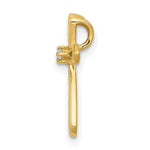 Load image into Gallery viewer, 14K Yellow Gold .015-Carat Diamond Accent Cross Pendant
