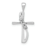 Load image into Gallery viewer, 14K White Gold .01-Carat Diamond Accent Pendant
