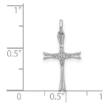 Load image into Gallery viewer, 14K White Gold Diamond Cross Pendant 1/12-Carat
