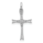 Load image into Gallery viewer, 14K White Gold Diamond Cross Pendant 1/12-Carat
