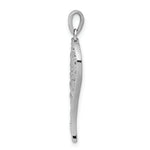 Load image into Gallery viewer, 14K White Gold Diamond Open-work Wing Pendant 1/20-Carat

