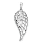 Load image into Gallery viewer, 14K White Gold Diamond Open-work Wing Pendant 1/20-Carat
