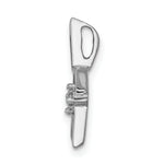 Load image into Gallery viewer, 14K White Gold .01-Carat Diamond Accent Open Star Slide Pendant
