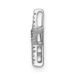 Load image into Gallery viewer, 14K White Gold Small Diamond Star Chain Slide Pendant 1/20-Carat
