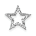 Load image into Gallery viewer, 14K White Gold Small Diamond Star Chain Slide Pendant 1/20-Carat
