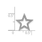 Load image into Gallery viewer, 14K White Gold Small Diamond Star Chain Slide Pendant 1/20-Carat
