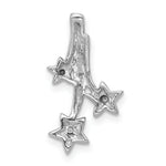 Load image into Gallery viewer, 14K White Gold .01-Carat Diamond Accent 3 Shooting Stars Slide Pendant
