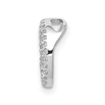 Load image into Gallery viewer, 14K White Gold Diamond Peace Sign Slide 1/6-Carat
