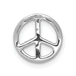 Load image into Gallery viewer, 14K White Gold Diamond Peace Sign Slide 1/6-Carat
