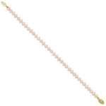 Load image into Gallery viewer, 7.5" Length Bracelet 14K 4-5mm Pink FW Cultured Near Round Pearl Bracelet
