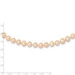 Load image into Gallery viewer, 14K Yellow Gold 7-8mm Pink Near Round Freshwater Cultured Pearl Necklace
