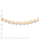 Load image into Gallery viewer, 14K Yellow Gold 8-9mm Pink Near Round Freshwater Cultured Pearl Necklace

