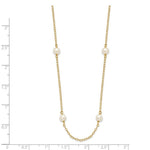 Load image into Gallery viewer, 14K White Gold 4-4.5mm Freshwater Cultured Pearl Necklace  length: 16 inches
