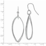 Load image into Gallery viewer, 14K White Gold Twist Dangle Shepherd Hook Earrings
