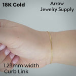 Load and play video in Gallery viewer, 18K Yellow Solid Gold Classic Curb Cuban Link Necklace Chain
