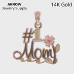 Load and play video in Gallery viewer, 14K Two-Tone Gold 3-D Female Scuba Diver Charm with Necklace Chain Options
