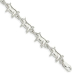 Load image into Gallery viewer, Sterling Silver Pig Hog Piggy Piglet Bracelet 7'' length
